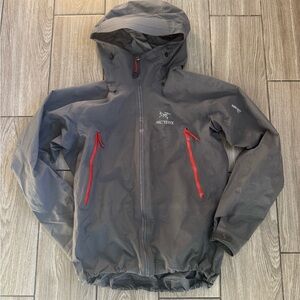 Arc'teryx Gray Jacket with Red Accents